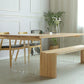 Natural Dining Table Rectangle Contemporary Style Solid Wood Dinner Table Clearhalo 'Dining Tables & Seating' 'Dining Tables' 'dining_table' 'furn' 'furn_dining_table' 'Furniture' 'Kitchen & Dining Furniture' 1200x1200_ddead515-5ae2-45f0-82e0-25420d4a660f