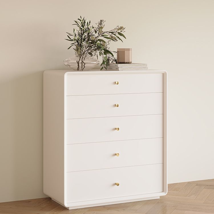Modern Standard Storage Cabinet White Wood Side Cabinet with Drawers Clearhalo 'Cabinets & Chests' 'cabinets_chests' 'furn' 'furn_cabinets_chests' 'Furniture' 'Living Room Furniture' 1200x1200_ddeafc3d-4a77-4501-a0f1-7f2f79901c69