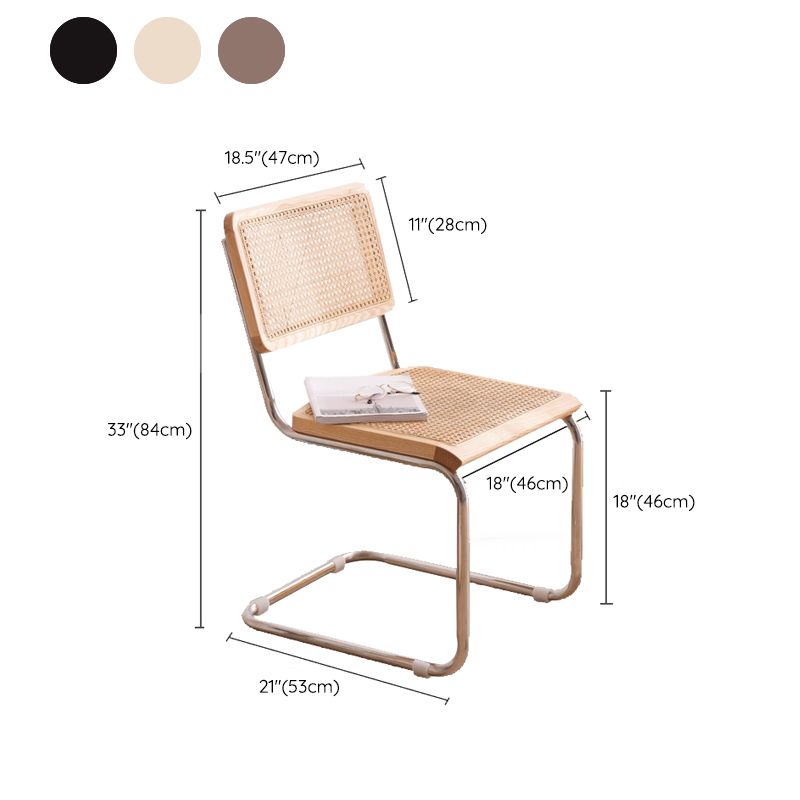 Contemporary Side Chair Open Back Dining Room Chair for Kitchen Clearhalo 'Dining Chairs' 'Dining Tables & Seating' 'dining_chair' 'furn' 'furn_dining_chair' 'Furniture' 'Kitchen & Dining Furniture' 1200x1200_ddedd58f-a624-440a-a869-1e8ed703797f