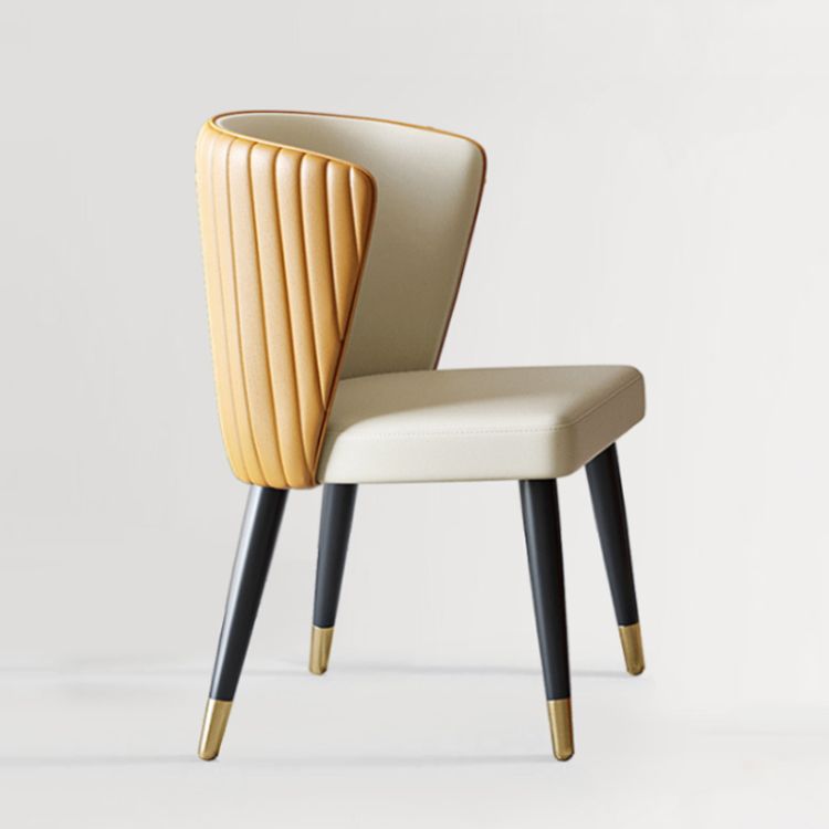 Sillas de comedor de estilo glamorbla nórdico sillas laterales sin brazos con patas de madera