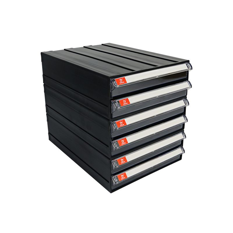 Archivo moderno de gabinete de plástico con cajones para el hogar u oficina