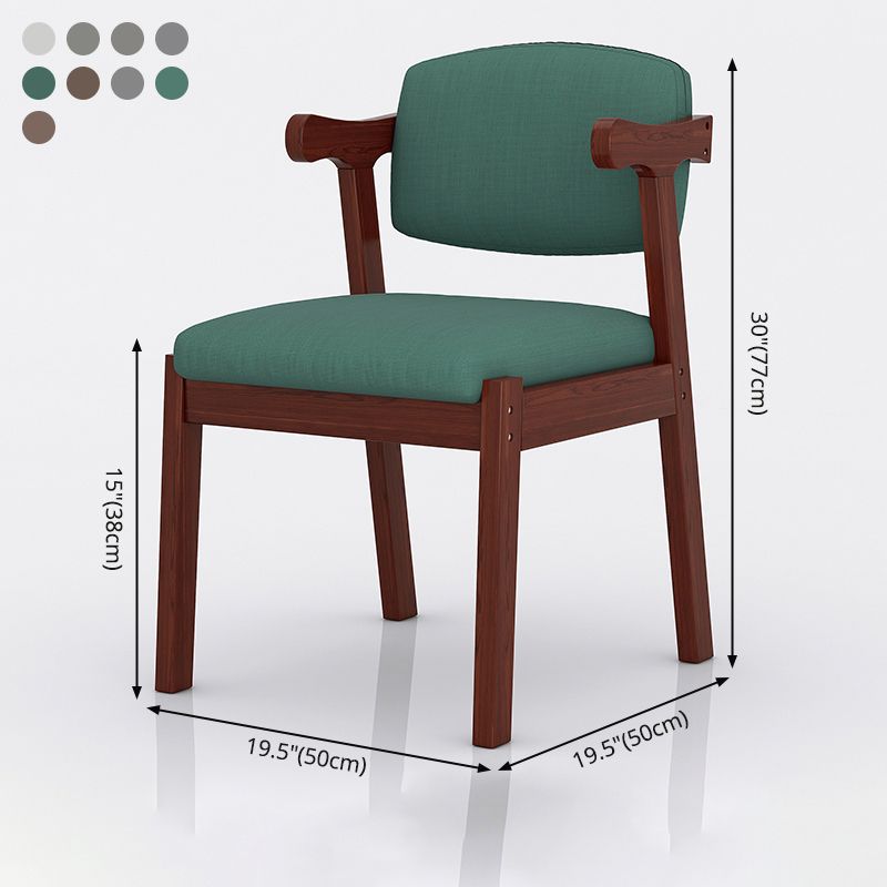 Modern Indoor-Outdoor Wood Chair Home Cushioned Open Back Dining Side Chair Clearhalo ' kitchen&dining_furn' 'Dining Chairs' 'Dining Tables & Seating' 'dining_chair' 'furn' 'furn_dining_chair' 'Furniture' 'furniture_dining_chair' 'Kitchen & Dining Furniture' 'kitchen' 1200x1200_ddedfcdd-9f0d-4bba-b3da-76d752d96560