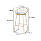 White Stone Top Table and Stool Set 1/2/5/7 Pieces Indoor Glam Counter Height Set Clearhalo 'Bar Furniture' 'furn' 'furn_home_bar_bar_sets' 'Furniture' 'Home Bars & Bar Sets' 'home_bar_bar_sets' 'Kitchen & Dining Furniture' 1200x1200_ddee68ec-6969-4e7d-b7bd-6affa550e746