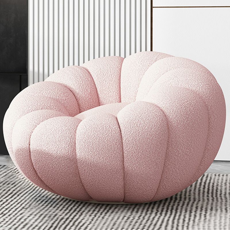 Faux Leather/Faux Fur Chair 37.4" L x 37.4" W x 25.6" H Convertible Chair Clearhalo 'Accent Chairs' 'accent_chairs' 'Chairs & Seating' 'furn' 'furn_accent_chairs' 'Furniture' 'furniture_accent_chairs' 'Living Room Furniture' 1200x1200_ddee86cc-a64d-42a7-90e4-734030c08880