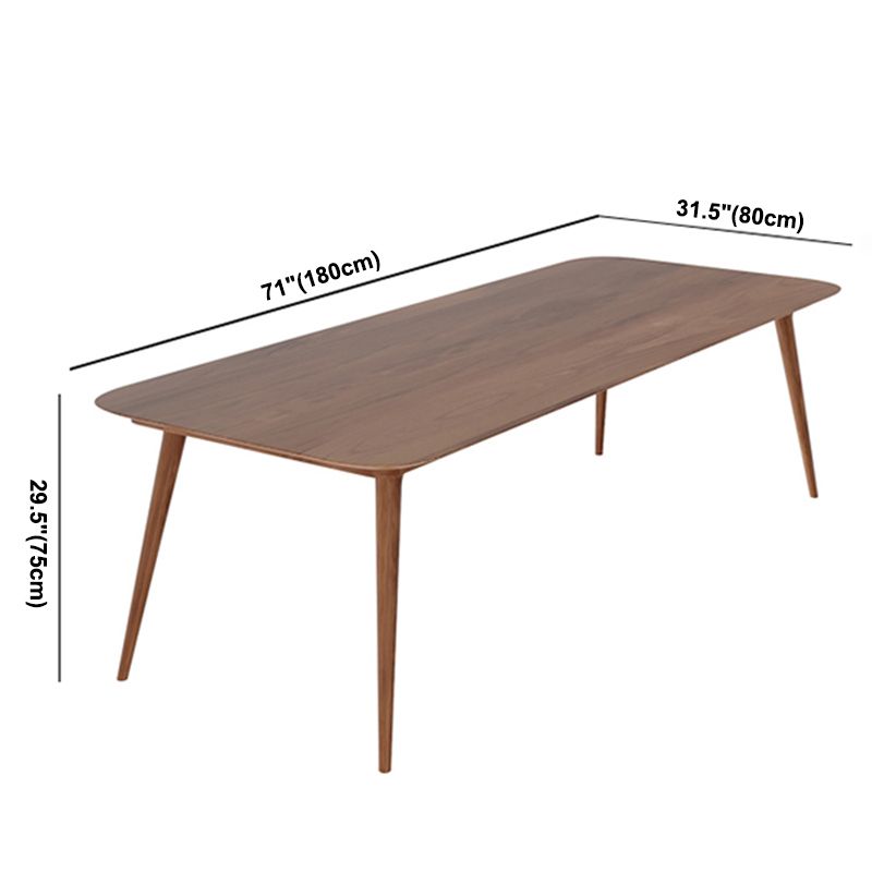 Rectangle Pine Solid Wood Table in Brown Modern Dining Table with 4 Legs for Restaurant Clearhalo ' dining_table' 'Dining Tables & Seating' 'Dining Tables' 'furn' 'furn_dining_table' 'Furniture' 'furniture_dining_table' 'Kitchen & Dining Furniture' 'kitchen&dining_furn' 'kitchen' 'kitchen_dining_table' 1200x1200_ddf04358-8502-4fa9-ba29-a5133fdac250