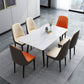 Glam Faux Leather Dining Chair Parsons Chair in Matte Finish for Brasserie Clearhalo 'Dining Chairs' 'Dining Tables & Seating' 'dining_chair' 'furn' 'furn_dining_chair' 'Furniture' 'Kitchen & Dining Furniture' 1200x1200_ddf0fd52-201e-44d5-b08a-55f2e9e30e17