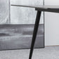 Juego de comedor interior moderno rectangular de piedra negra de 1/4/5/7 piezas