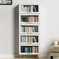 Modern Engineered Wood Bookcase, Door Bookshelf for Any Room, 12" W