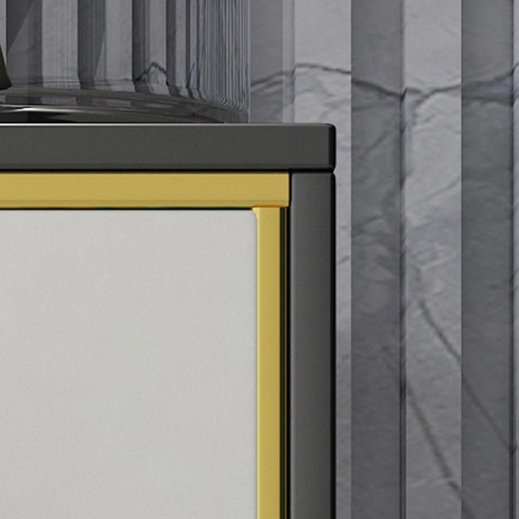 Cassetta di stoccaggio in legno verticale in stile moderno con 3/4 cassetti