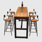 Modern 1/4/6/7 Pieces Bar Table Set Rectangle Wood Counter Table with High Stools for Cafe Clearhalo 'Bar Furniture' 'furn' 'furn_home_bar_bar_sets' 'Furniture' 'Home Bars & Bar Sets' 'home_bar_bar_sets' 'Kitchen & Dining Furniture' 1200x1200_ddfa2b31-094e-414b-9266-3707adc2a1e1