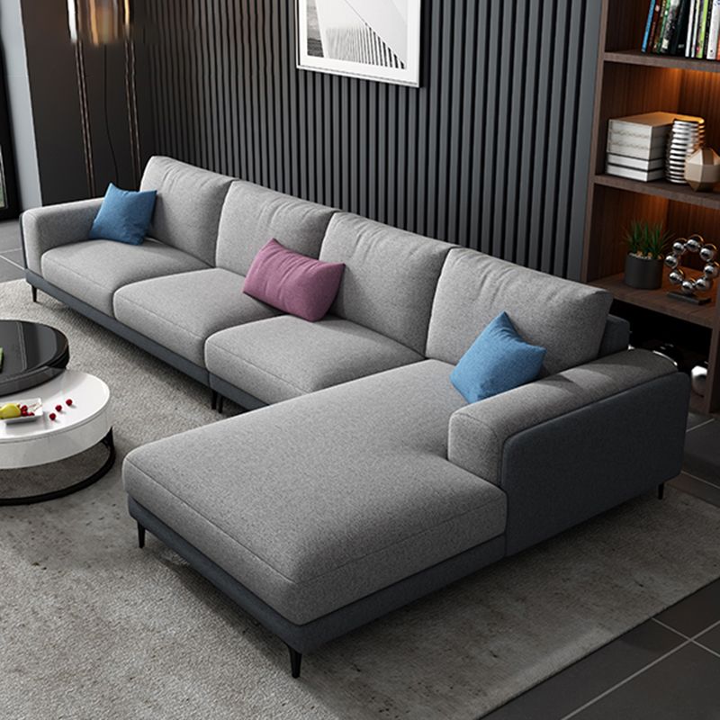 33.07 "H Baumwollmischung Quadratarmsofa & Chaise für Wohnzimmer