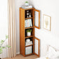 Contemporary Closed Back Bookcase Bamboo Vertical Bookshelf with Doors Clearhalo 'Bookcases' 'furn' 'furn_bookcases' 'Furniture' 'Office Furniture' 1200x1200_ddfbceb4-8e89-47cf-a369-10d3fe52aa07