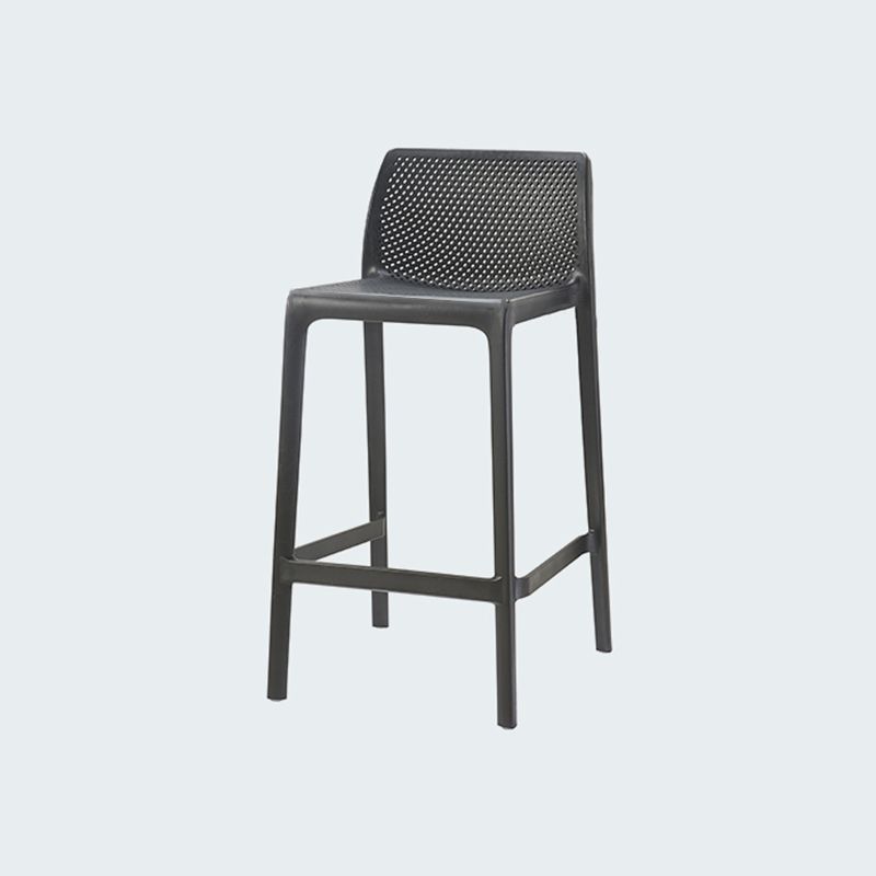 Modern Style Bar-stool Plastic Counter Bar Stool for Kitchen Bar with Plastic Legs Clearhalo 'Bar Furniture' 'Bar Stools' 'bar_stools' 'furn' 'furn_bar_stools' 'Furniture' 'furniture_bar_stools' 'Kitchen & Dining Furniture' 1200x1200_ddfc4ff6-799a-403d-9a09-97d0e81b2140