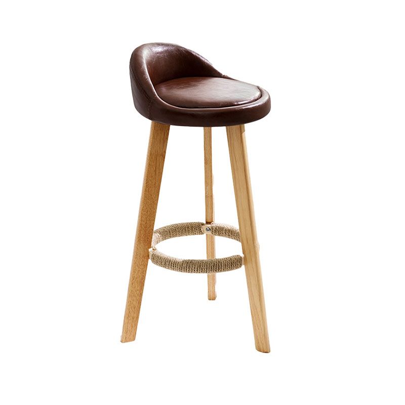 Scandinavian Matte Finish Upholstered Bar Stools Home Footrest Stool Clearhalo 'Bar Furniture' 'Bar Stools' 'bar_stools' 'furn' 'furn_bar_stools' 'Furniture' 'furniture_bar_stools' 'Kitchen & Dining Furniture' 1200x1200_ddfd3d2c-6990-4e4b-80bf-99c45a6ff12d