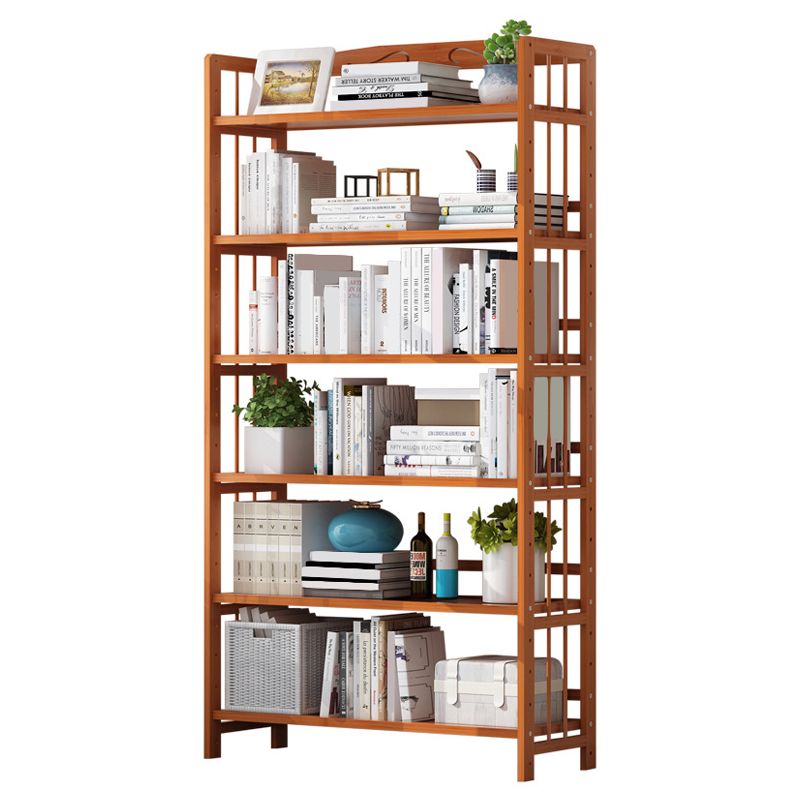 Contemporary Manufactured Wood Etagere Bookshelf Vertical Open Bookcase Clearhalo 'Bookcases' 'furn' 'furn_bookcases' 'Furniture' 'furniture_bookcases' 'Office Furniture' 1200x1200_ddfeef49-c881-4fd7-895a-8ff9bdf29855