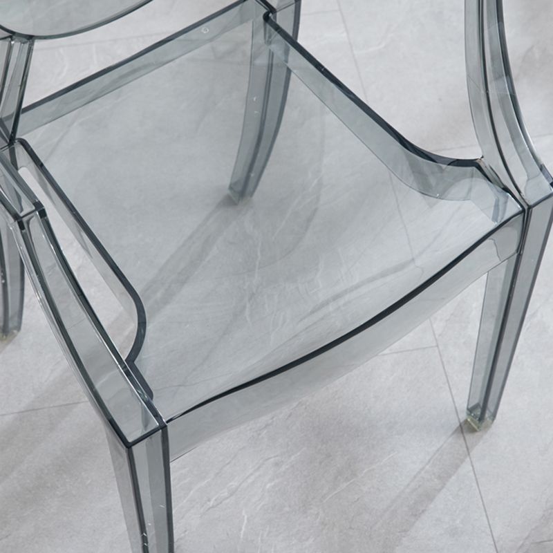 Contemporary Style Plastic Arm Dining Chairs Open Back Stackable Side Chairs Clearhalo ' kitchen&dining_furn' 'Dining Chairs' 'Dining Tables & Seating' 'dining_chair' 'furn' 'furn_dining_chair' 'Furniture' 'furniture_dining_chair' 'Kitchen & Dining Furniture' 'kitchen' 1200x1200_de006d85-df70-4c6f-8949-0b587d31578f