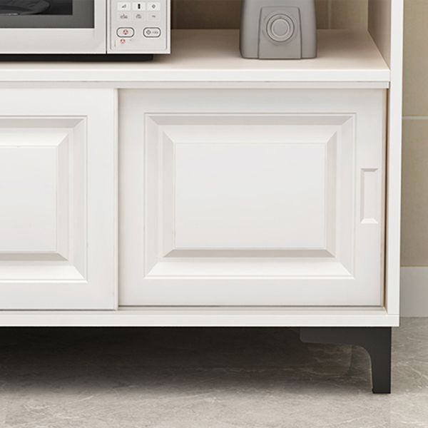 Modern Style Stone Sideboard Dining Room 31.5"H Buffet Server in White Clearhalo 'buffet_sideboard' 'Buffets & Sideboards' 'furn' 'furn_buffet_sideboard' 'Furniture' 'Kitchen & Dining Furniture' 1200x1200_de009f1d-f0bc-441e-a5ab-c17b68921d6b