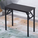 Foldable Writing Desk Contemporary Style Rectangular Dormitory Bedroom Desk Clearhalo 'Furniture' 'furniture_office_desk' 'Office Desks' 'Office Furniture' 'office_desk' 1200x1200_de00be7b-fd74-4dcc-883d-6a966b04f32b
