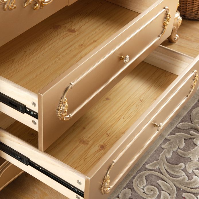 French Country Wardrobe Armoire with Drawer Wooden Wardrobe Cabinet