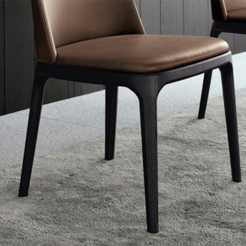 Brown and Black Contemporary Upholstered Dining and Accent Chairs Clearhalo 'Dining Chairs' 'Dining Tables & Seating' 'dining_chair' 'furn' 'furn_dining_chair' 'Furniture' 'Kitchen & Dining Furniture' 1200x1200_de047128-2ec5-4874-b273-dada269182e1