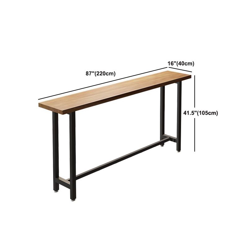 Juego de mesa de Bar moderno de 1/7 piezas, mesa de mostrador de madera rectangular para tienda de té con leche