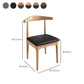 Open Back Side Chair Wood Industrial Dining Room Chair for Kitchen