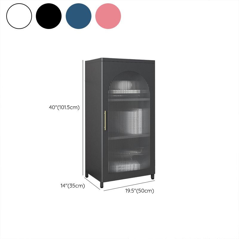 Moderne geschlossene Buchhandelshandel Standard -Metall -Bücherregal mit Regalen