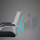 Chaise de bureau à cadre argenté sans fauteuil AirGrid pénible avec respirabilité