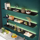 Modern Metal Floating Bookcase 2.36" H Living Room Book Shelf