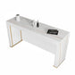 Ensemble de Table de Pub en pierre frittée de Style moderne 1/2/3 pièces, Table de comptoir fixe