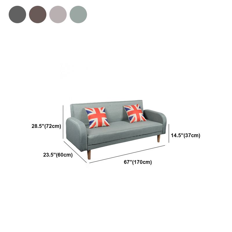 Linon contemporain carré canapé convertible canapé pour le salon, salle bonus