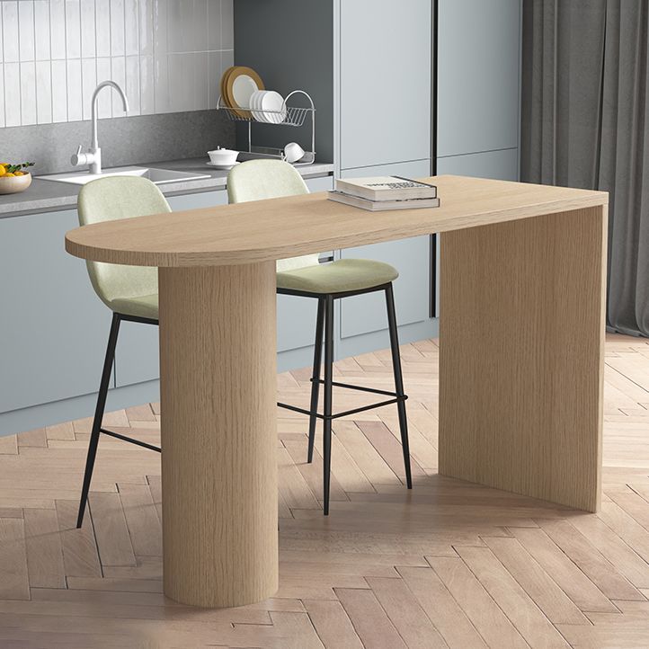 Solid Wood Bar Dining Table Contemporary Bar Dining Table with Sled Base Clearhalo 'Bar Furniture' 'Bar Tables' 'bar_tables' 'Furniture' 'furniture_bar_tables' 'Kitchen & Dining Furniture' 1200x1200_de1121d9-0ad1-4198-ba81-f8177f0034e5