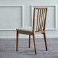 Contemporary Solid Wood Side Chair Kitchen Slat Back Armless Chair