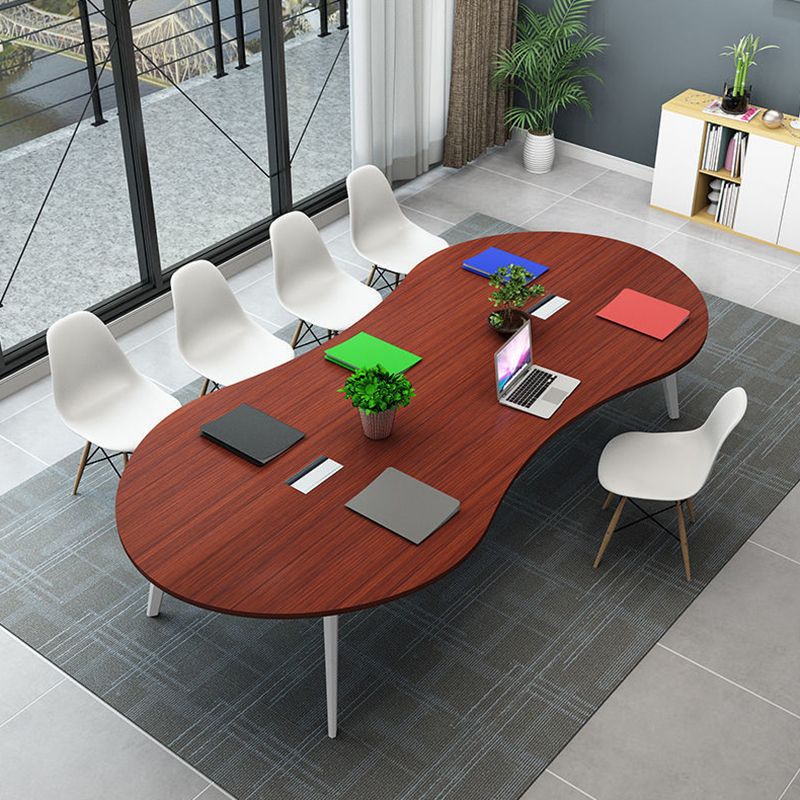 Wooden Office Writing Desk Modern Style Parsons Base Office Desk Clearhalo 'furn' 'furn_office_desk' 'Furniture' 'furniture_office_desk' 'Office Desks' 'Office Furniture' 'office_desk' 1200x1200_de1297c6-cb31-4726-bc37-b342ef44c728