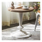 French Country Distressed Pedestal Cocktail Table Wooden Coffee Table for Home