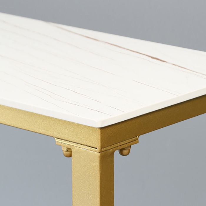 Stone Top Bar Stool Table Glam Style Pub Table with Gold Legs Clearhalo 'Bar Furniture' 'Bar Tables' 'bar_tables' 'furn' 'furn_bar_tables' 'Furniture' 'Kitchen & Dining Furniture' 1200x1200_de138ace-56c3-4216-be98-264bbbc69075