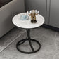 21.6 "Tall Pedestal End Table Modern Stone Top Side Table for Living Room