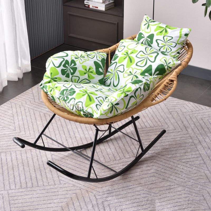 Simple Style Lounge Leisure Chaise Rocking Chair Home Iron Lazy Chair Clearhalo 'Chairs & Seating' 'furn' 'furn_rocking_chairs' 'Furniture' 'Living Room Furniture' 'Rocking Chairs' 'rocking_chairs' 1200x1200_de13f53d-43ff-4a75-a20c-b8e09282b2ae