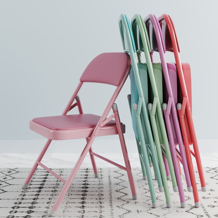 Matte Finish Upholstered Folding Side Chair Contemporary Open Back Dining Chair Clearhalo ' kitchen&dining_furn' 'Dining Chairs' 'Dining Tables & Seating' 'dining_chair' 'furn' 'furn_dining_chair' 'Furniture' 'furniture_dining_chair' 'Kitchen & Dining Furniture' 'kitchen' 1200x1200_de175124-18f6-4a64-9533-6296230c5ec5