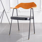 Silla de brazo tapizado industrial silla de comedor de metal
