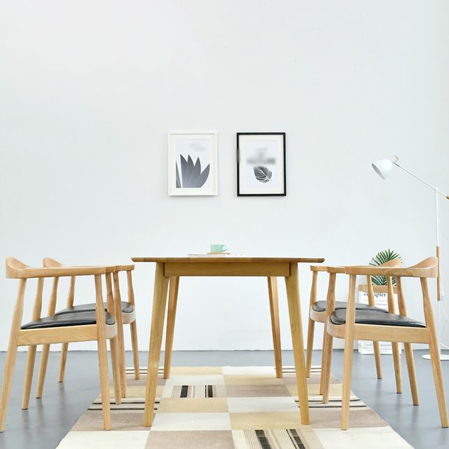 Modern Dining Chair 20'' Wide Open Arm Chair with 4 Wood Legs for Home Use Clearhalo ' kitchen&dining_furn' 'Dining Chairs' 'Dining Tables & Seating' 'dining_chair' 'furn' 'furn_dining_chair' 'Furniture' 'furniture_dining_chair' 'Kitchen & Dining Furniture' 'kitchen' 1200x1200_de1945c0-d652-43d7-8c93-e8eb2e544e64