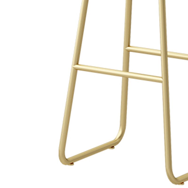 Scandinavian Iron Counter Stools Upholstered Low Back Bar Stools with Round Seat Clearhalo 'Bar Furniture' 'Bar Stools' 'bar_stools' 'furn' 'furn_bar_stools' 'furniture_bar_stools' 'Kitchen & Dining Furniture' 'kitchen&dining_furn' 'kitchen' 'kitchen_furn' Furniture' 1200x1200_de195f5e-d63d-467b-8db3-8b96d87e3c34