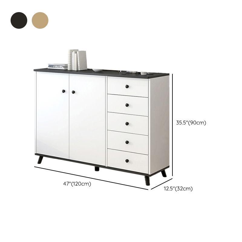 Armadio in legno fabbricato mobile moderno accento con porta e cassetto