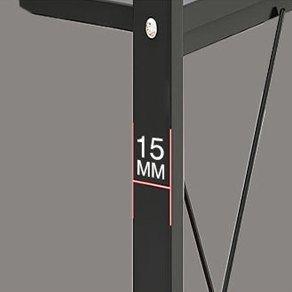 Modern Style Bookshelf Metal Open Back Folding Bookcase for Office