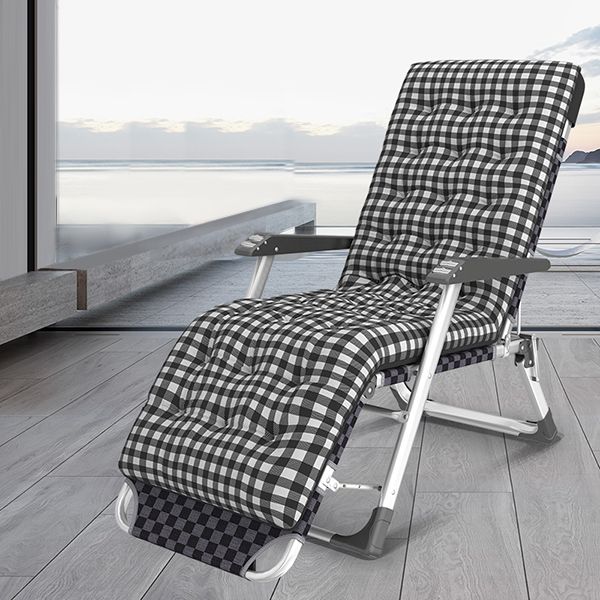 Contemporary Plaid Pattern Standard Recliner with Metal Base and Arms Clearhalo 'Chairs & Seating' 'furn' 'furn_recliners' 'Furniture' 'Living Room Furniture' 'Recliners' 1200x1200_de1be534-ebeb-4d7f-8007-ae8c797333bf