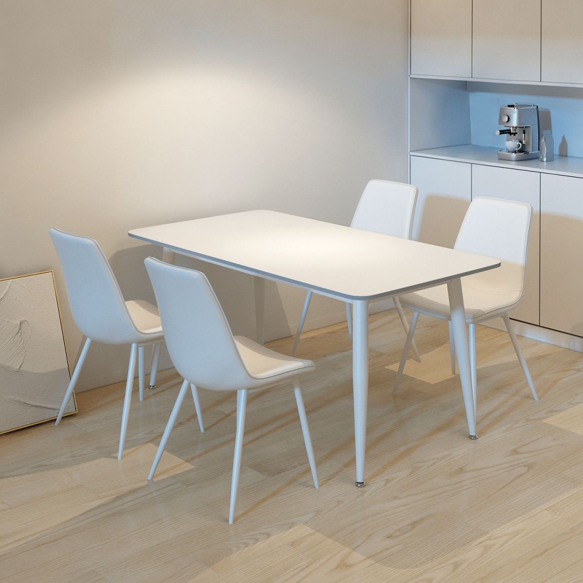 4 Legs Dinner Room Kitchen Table Rectangle Dining Room Table Clearhalo 'Dining Tables & Seating' 'Dining Tables' 'dining_table' 'furn' 'furn_dining_table' 'Furniture' 'Kitchen & Dining Furniture' 1200x1200_de1cfa9a-d840-47ad-8c9f-0b47369ee1b3