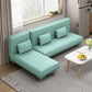 30.7"H Blue/ Grey / Green Linen Armless Sofa Bed& Chaise for Living Room