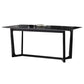 Industrial Sintered Stone Dining Table Trestle Base Rectangle Table for Home Clearhalo ' dining_table' 'Dining Tables & Seating' 'Dining Tables' 'furn' 'furn_dining_table' 'Furniture' 'furniture_dining_table' 'Kitchen & Dining Furniture' 'kitchen&dining_furn' 'kitchen' 'kitchen_dining_table' 1200x1200_de1dc4cb-f09e-4999-9e80-ab677a3c07b3