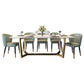 Home Scandinavian Style Sintered Stone Dining Bench Set Rectangular Dining Table with Trestle Base Clearhalo 'Dining Room Sets' 'Dining Tables & Seating' 'dining_room_set' 'furn' 'furn_dining_room_set' 'Furniture' 'furniture_dining_room_set' 'Kitchen & Dining Furniture' 'kitchen&dining_furn' 'kitchen' 1200x1200_de1de087-9f98-495c-a256-18ebab08e8fb