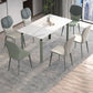 Industrial Metal Dining Room Chair PU Leather Dining Chairs for Home Use